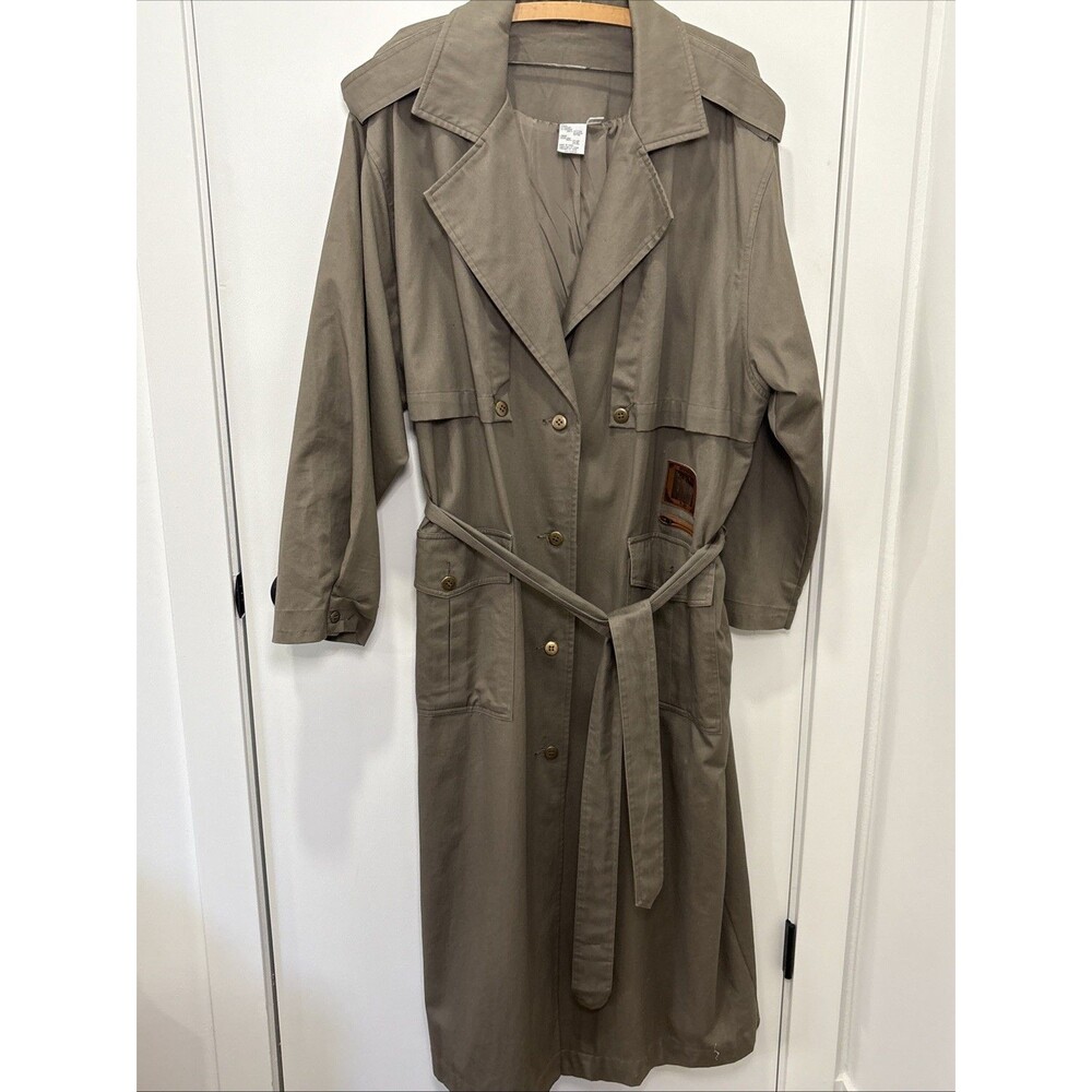 VTG Together Trench Coat Women’s 24, Dark Khaki/Olive Green